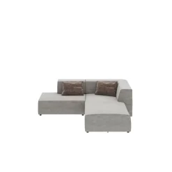 Sofas & Couches-KARE Design Ecksofa Infinity Boston Grau 237Cm