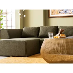 Sofas & Couches-KARE Design Ecksofa Infinity Dolce Grun Links