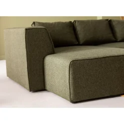 Sofas & Couches-KARE Design Ecksofa Infinity Dolce Grun Links