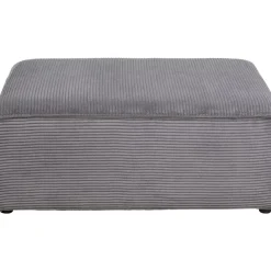 Sofas & Couches-KARE Design Ecksofa Infinity Ottomane Cord Grau Links