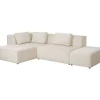 Sofas & Couches-KARE Design Ecksofa Infinity Ottomane Cord Creme Links