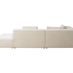 Sofas & Couches-KARE Design Ecksofa Infinity Ottomane Cord Creme Links