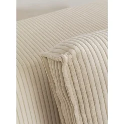 Sofas & Couches-KARE Design Ecksofa Infinity Ottomane Cord Creme Links