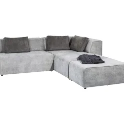 Sofas & Couches-KARE Design Ecksofa Infinity Ottomane Grau Rechts