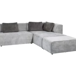 Sofas & Couches-KARE Design Ecksofa Infinity Ottomane Grau Rechts