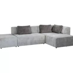 Sofas & Couches-KARE Design Ecksofa Infinity Ottomane Grau Rechts