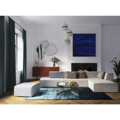 Sofas & Couches-KARE Design Ecksofa Infinity Ottomane Grau Rechts