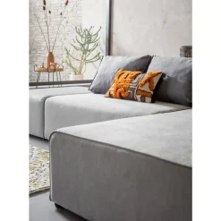 Sofas & Couches-KARE Design Ecksofa Infinity Ottomane Grau Rechts
