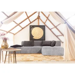 Sofas & Couches-KARE Design Ecksofa Infinity Ottomane Grau Rechts