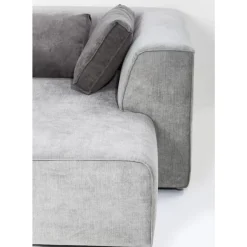 Sofas & Couches-KARE Design Ecksofa Infinity Ottomane Grau Rechts