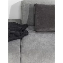 Sofas & Couches-KARE Design Ecksofa Infinity Ottomane Grau Rechts