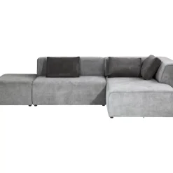 Sofas & Couches-KARE Design Ecksofa Infinity Ottomane Grau Rechts