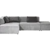 Sofas & Couches-KARE Design Ecksofa Infinity Ottomane Grau Links