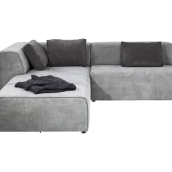 Sofas & Couches-KARE Design Ecksofa Infinity Ottomane Grau Links