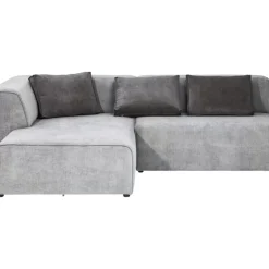 Sofas & Couches-KARE Design Ecksofa Infinity Ottomane Grau Links