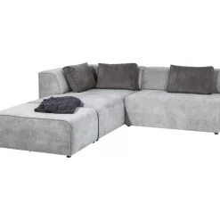 Sofas & Couches-KARE Design Ecksofa Infinity Ottomane Grau Links