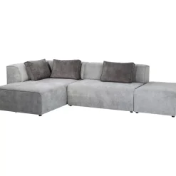 Sofas & Couches-KARE Design Ecksofa Infinity Ottomane Grau Links
