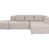 Sofas & Couches-KARE Design Ecksofa Infinity Ottomane Creme Rechts