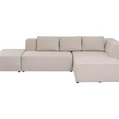 Sofas & Couches-KARE Design Ecksofa Infinity Ottomane Creme Rechts