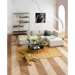 Sofas & Couches-KARE Design Ecksofa Infinity Ottomane Creme Rechts