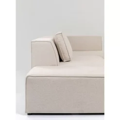 Sofas & Couches-KARE Design Ecksofa Infinity Ottomane Creme Rechts