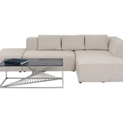 Sofas & Couches-KARE Design Ecksofa Infinity Ottomane Creme Rechts