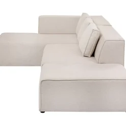 Sofas & Couches-KARE Design Ecksofa Infinity Ottomane Creme Links