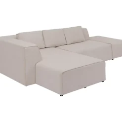 Sofas & Couches-KARE Design Ecksofa Infinity Ottomane Creme Links