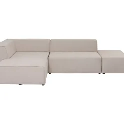 Sofas & Couches-KARE Design Ecksofa Infinity Ottomane Creme Links
