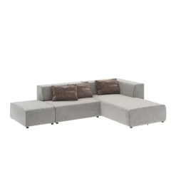 Sofas & Couches-KARE Design Ecksofa Infinity Vegas Grau 337Cm