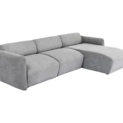 Sofas & Couches-KARE Design Ecksofa Lucca Grau Rechts 255Cm