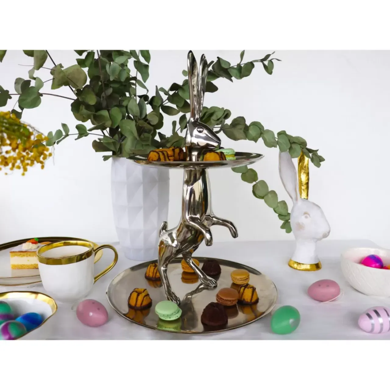 Geschirr & Tischaccessoires-KARE Design Etagere Bunny