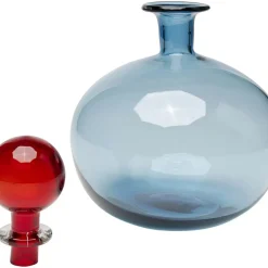 Aufbewahrung & Ordnung-KARE Design Flasche Honeymoon Lid Blau 25