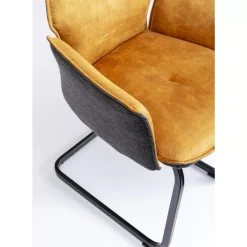 Stühle-KARE Design Freischwinger Brego Senf