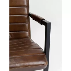 Stühle-KARE Design Freischwinger Lola Leder Braun