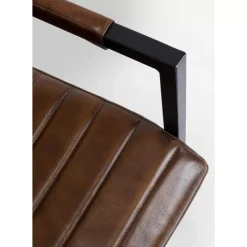 Stühle-KARE Design Freischwinger Lola Leder Braun