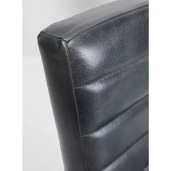 Stühle-KARE Design Freischwinger Lola Leder Grau