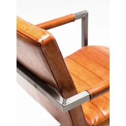 Stühle-KARE Design Freischwinger Riffle Buffalo Brown