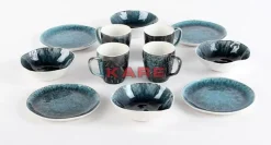 Geschirr & Tischaccessoires-KARE Design Fruhstucksset Mustique (12/Tlg.)