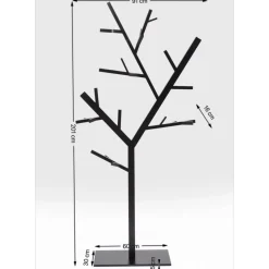 Kleinmöbel & Sonstiges-KARE Design Garderobenstander Technical Tree Schwarz