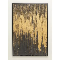 Bilder-KARE Design Gerahmtes Bild Abstract Schwarz 80X120Cm
