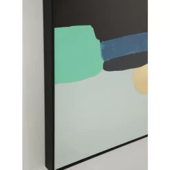 Bilder-KARE Design Gerahmtes Bild Abstract Shapes Grun 73X143Cm