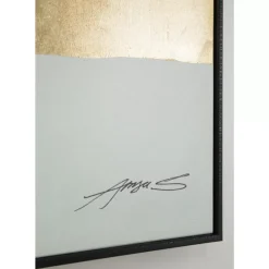 Bilder-KARE Design Gerahmtes Bild Abstract Shapes Grun 73X143Cm