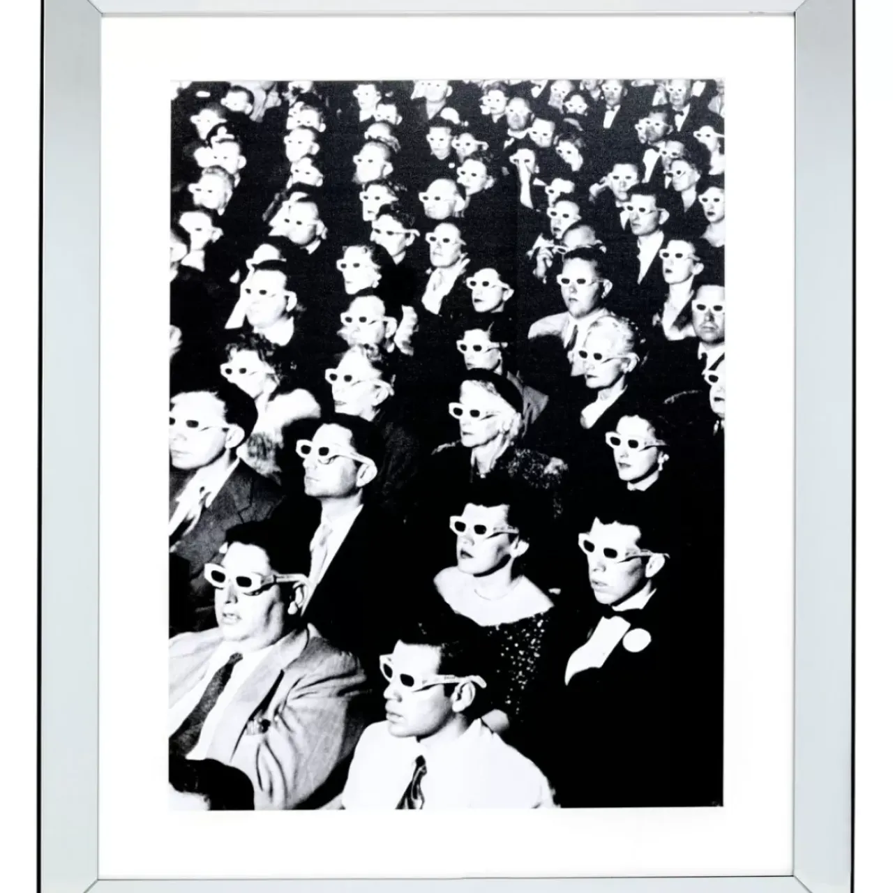 Bilder-KARE Design Gerahmtes Bild Audience 85X105Cm