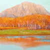 Bilder-KARE Design Gerahmtes Bild Autumnal 120X120Cm