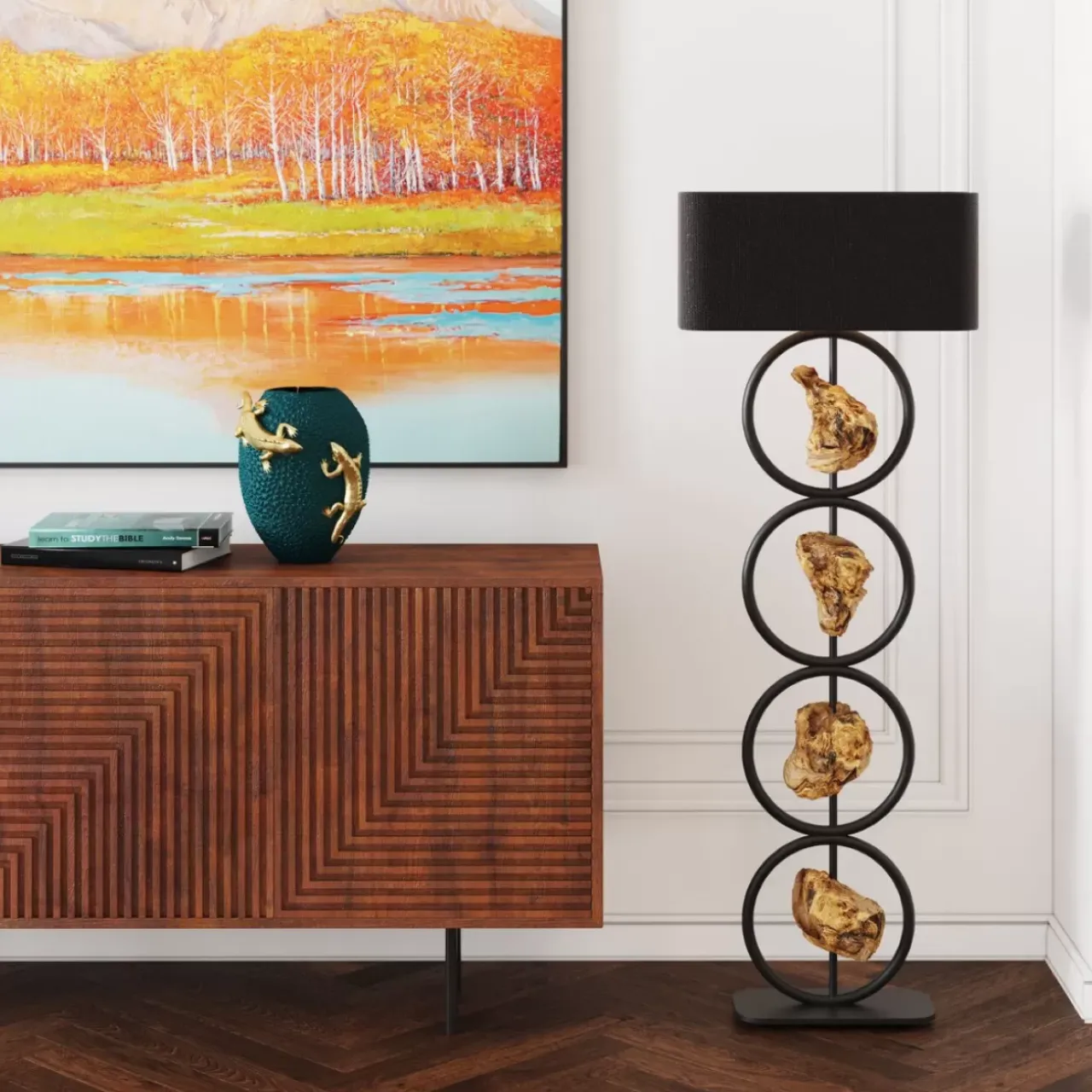 Bilder-KARE Design Gerahmtes Bild Autumnal 120X120Cm