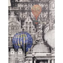 Bilder-KARE Design Gerahmtes Bild Balloons 160X260Cm