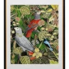Bilder-KARE Design Gerahmtes Bild Birds In Jungle 80X100Cm