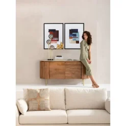 Bilder-KARE Design Gerahmtes Bild Box Back Blau 60X80Cm
