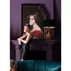 Bilder-KARE Design Gerahmtes Bild Bubble Gum 80X120Cm